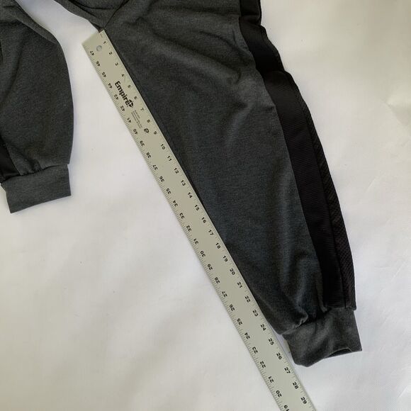 GAME TIME Gray Sweatpants Men Large Drawstring Cuffed Lounge Training Gym Casual - Picture 8 of 8